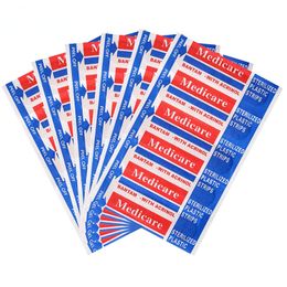 100pcs bandages pour bébés Emergency Premier aide plâtre tissu non tissé imperméable enroule stérile enroulée