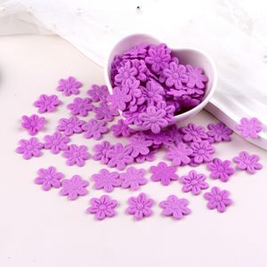 100pcs / sac 2cm mini fleur Patch de ventre de bricolage Tissu de vêtements de bricolage Artisanat Scrapbooking Box Box Decor Accessoires de couture