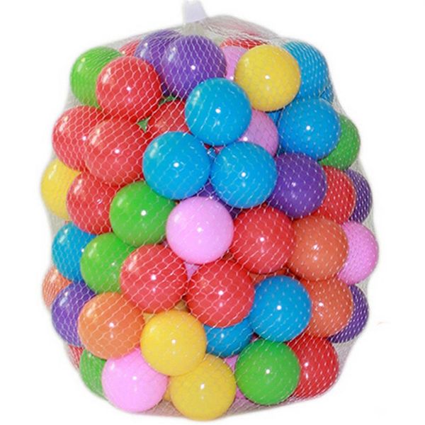 100 unids/bolsa 5,5 cm bola marina coloreada equipo de juego para niños pelota de natación juguete color285W