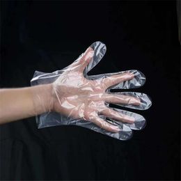 100 stks / zak plastic wegwerp handschoenen voedsel prep handschoenen voor keuken koken, schoonmaken, voedselbehandeling keukenaccessoires JK2003