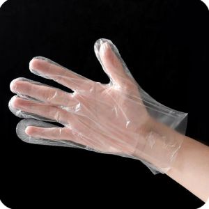 100 pièces/sac gants jetables en plastique gants de préparation des aliments pour la cuisine, le nettoyage, la manipulation des aliments accessoires de cuisine sans latex sortie d'usine