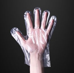 100 -stcs/tas plastic wegwerphandschoenen beschermende voedingsmiddelen Prep Glove voor keuken koken reiniging voedselbehandeling keukenaccessoires SN4200