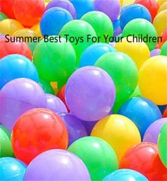 100 -stcs ballenballen, zachte plastic kinderen spelen ballen bpa gratis crush proof oceaan balls voor baby zomer beste speelgoed voor je 1759019