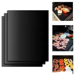 100 pièces tapis de Barbecue antiadhésif Durable tapis de Barbecue 40*33 cm feuilles de cuisson four à micro-ondes en plein air BBQ outil de cuisson en gros