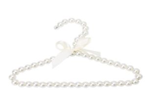 100pcs beaux 20 cm de perle de perle bébé habit de chien de chien cintre en plastique cintres blancs pour vêtements shophome lindery product3186481