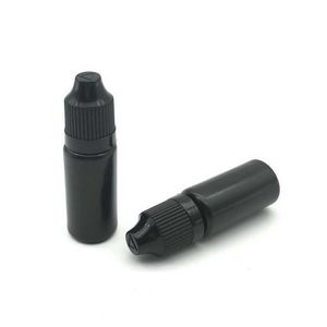 100 Uds negro 5ml 10ml 15ml 30ml botella vacía con cuentagotas de PE botellas de plástico blando con tapa a prueba de niños para Vial de líquido MJDK