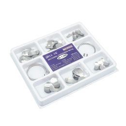 100pcs / boîte Matrice dentaire sectionnelle Matrices métalliques confrontées Kit complet pour les outils de dents de remplacement des dents