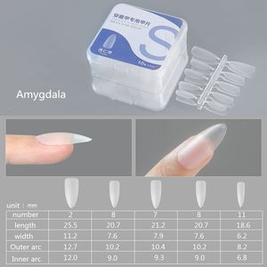 100pcs / box Faux ongles Nails portant des comprimés de ongles spéciaux pour les améliorations des ongles, un faux patch à ongles ultra mince et sans trace