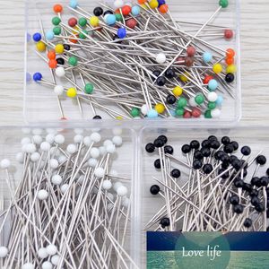 100pcs / boîtes Outils de couture 3Colors en plastique / acier inoxydable Floristes à coudre Pin de couture pour les mariages en corsage