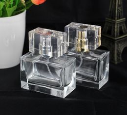 100 stks Gloednieuwe Glas Spray Fles 30ml Transparante Spuitfles Lege Hervulbare Parfum Spray Flessen Atomizer SN1338