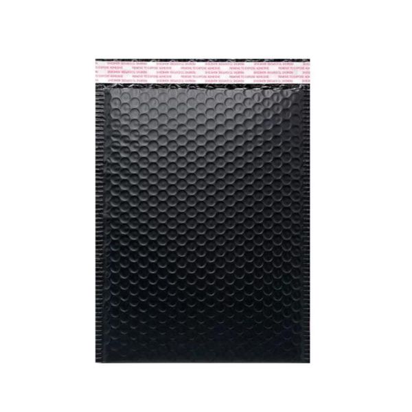 100 pièces enveloppe à bulles auto-scellante noir feuille sacs bulle Mailer pour emballage cadeau doublé Poly sac de mariage enveloppes postales