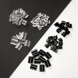 100-stks C-vormige rubberen band Base Haarring Pasta Connector voor DIY Handgemaakte elastische sieraden Making Accessoires Supplies