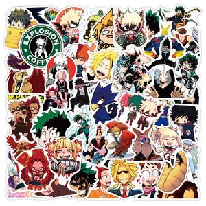 100pcs autocollant de voiture Cartoon Anime Stickers My Hero Academia Graffiti Boku No Hero Academia Character Decal Laptop Car Kids Sticker250B