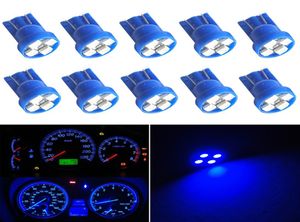 100 stks Auto T10 Lampen 168 Blauw Gauge Instrumentenpaneel Dash 4SMD Auto LED Licht Carstyling9984348