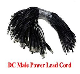 100 Uds CCTV macho DC cable de alimentación coletas enchufe cable coaxial Cables 21x55mm para cámaras CCTV Power Express 8795045