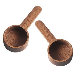 100Pcs Koffie Lepels Walnoot Houten Maatlepel Keuken Maatlepels Thee Koffie Scoop Suiker Maatlepel Meetinstrumenten