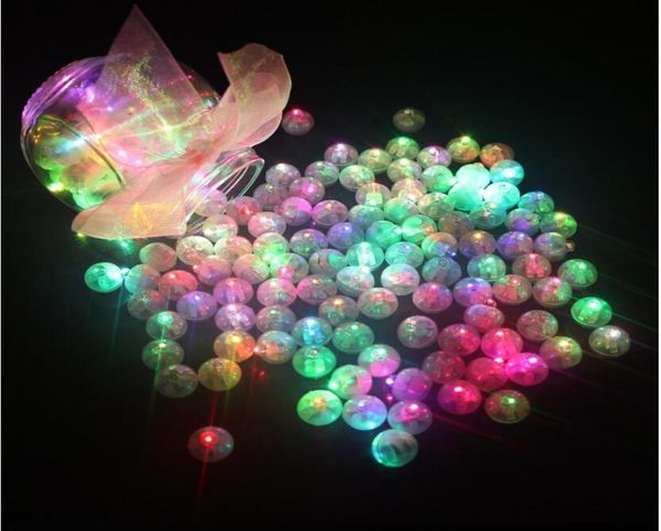 100pcs Color Round Mini LED RGB FLASH BALL lampe Lantern Balloon Lights for New Year Deco Christmas Wedding Party Decoration2948366