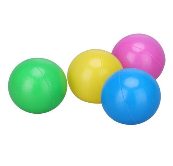 100 Uds. Bolas coloridas de plástico suave bolas oceánicas divertido bebé chico juguete de natación con bolsa de almacenamiento 8454243