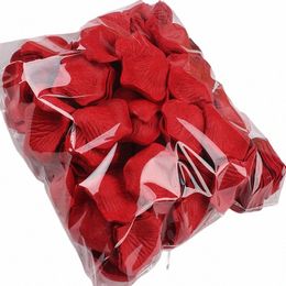 100pcs Colorful Love Romantic Warm Silk Rose Pétales artificielles Party Party Rose Red Fr Favors Decorati Roses Supplies M2ou #