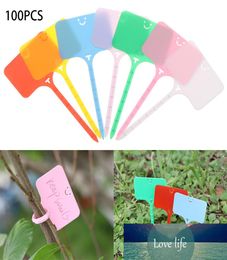 100 Stuks Kleurrijke Plant Markers Tuin Bonsai Succulenten Zaailingen Tags Teken PVC Tuinieren Etiketten Inzet op Bodem Verf Sticks DROPSHI3928474