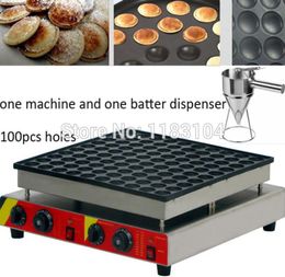 100 pièces usage commercial antiadhésif 110v 220v électrique Poffertje Mini Machine à crêpes hollandaise fabricant de fer boulanger avec distributeur de pâte 7106762