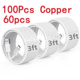 100 piezas de cobre (60 piezas) 1M 3 pies de carga rápida tipo c USb C Cable Micro USb para Samsung Galaxy S10 S20 S22 S23 Xiaomi Redmi Huawei B1