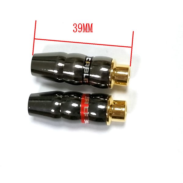 Conector hembra de Audio de enchufe RCA de latón de 50 piezas para CABLE de soldadura