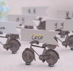 100pcs Creative Vintage Bicycle Bike Table Place Carte Place Nom Numéro Numéro de mariage Party Mémo Clip Restaurants Décoration 2213014