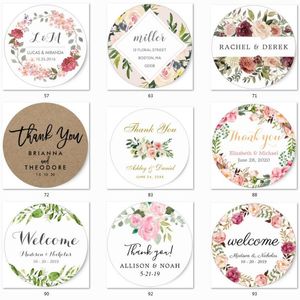 100PCS custom stickers/Wedding Stickers printed transparent clear adhesive round label Gift Tags Party Decorations paper Y0228