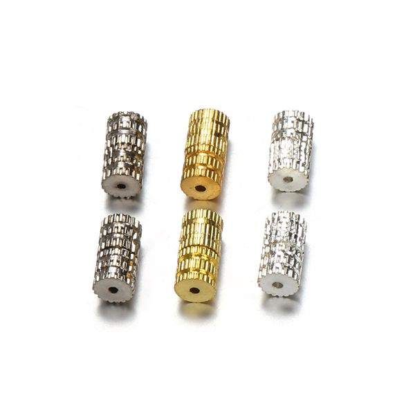 100 piezas de cilindro de cilindros Sujetadores de sujetadores para joyas de pulsera de collar que hacen bricolaje al por mayor