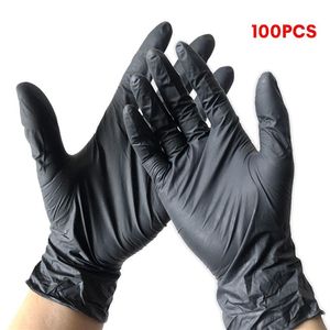 100 pièces gants jetables Latex caoutchouc Nitrile ménage cuisine vaisselle gants travail jardin universel pour gauche et droite Y289g