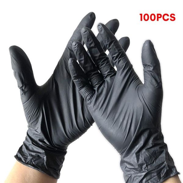 100 pièces gants jetables Latex caoutchouc Nitrile ménage cuisine vaisselle gants travail jardin universel pour gauche et droite Y297P