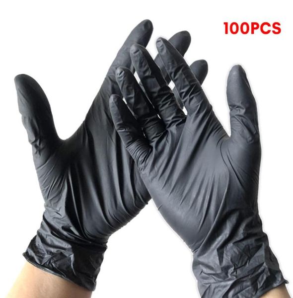 Guantes desechables de 100 piezas de látex Nitrilo Rubber Cocina para el hogar Guantes de lavado para lavavajillas Jardín universal para la izquierda y derecha Y2360268