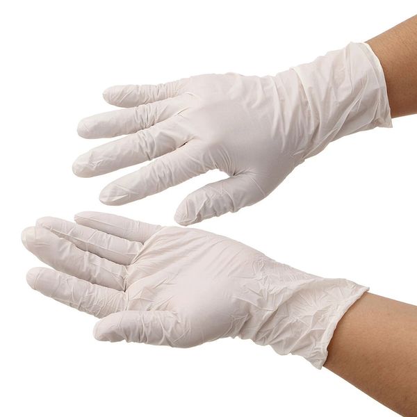 100 pièces gants de protection jetables en nitrile S/M/L/XL sans poudre isolat huile bactéries gant Protection des mains santé personnelle