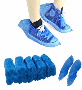 100 Stuks Wegwerp Overschoenen Wegwerp Plastic Dikke Outdoor Regenachtige Dag Tapijt Schoonmaken Overschoenen Blauw Waterdichte Overschoenen7796549