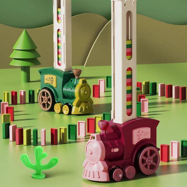 100pcs dominos blocks Train Plastic Toys enfants