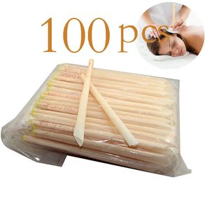 100 stks Oorreiniger EASR Candle Bijenwas Goed Product Hopi Ear Wax Indian Coning Geur Schoonmakende Oren Kaars Wax Removal Tool123