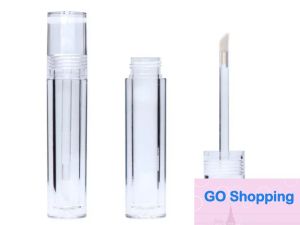 Livraison gratuite 100 pcs Vide 7.8 ML Lipgloss Tubes Rond Transparent Lip Gloss Tubes Avec Baguette Vide Lip Gloss Tubes Clair En Gros