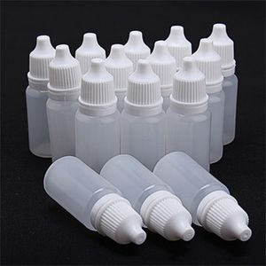 100 stcs oog druppels plastic fles inkt fles vloeibare oog dropper flessen navulbare flessen druppelschip T200819