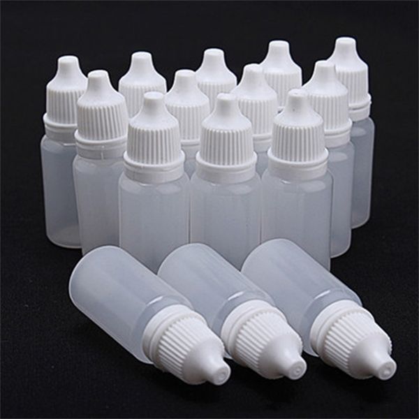 100pcs gouttes pour les yeux bouteille en plastique bouteille d'encre liquide flacons compte-gouttes bouteilles rechargeables Drop Ship T200819