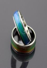 100pcs de moda anillo de ánimo de ánimo de moda anillos Cambios de color a su temperatura revela su emoción joyería de moda barata1639203
