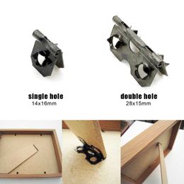 100pcs Fix Picture Photo Art Travail Cadre arrière Backboard Support Support Stand Feet Mand Barbed Hinge Henter Handing Mount Range