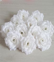 100 Uds cabezas de flores Camelia de seda Artificial Rosa peonía falsa cabeza de flor 10cm para boda fiesta hogar decorativo arroz W6588149