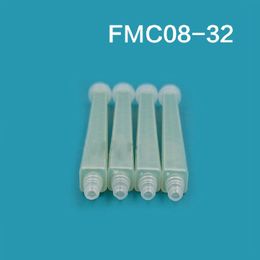 100Pcs FMC08-32 Hars AB Lijm Statische Mixer Mengbuis Mengmondstuk Spuit Set voor Twee Component Vloeistof Mengmachine AB Lijmpistool