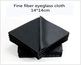 100pcs verres en tissu en microfibre Nettoyeur Claies de nettoyage Verres Lentes Lentes Black Eyeglass Eyewear Accessoires 2241017