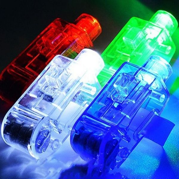 100pcs Glow Party Favors LED Finger Finger Finger Ring Laser allume les jouets pour Festival Holiday Party Supplie
