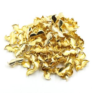 100 piezas de garras doradas con tachuelas de bigote de metal cabezas de uñas de forma de bigote de metal.