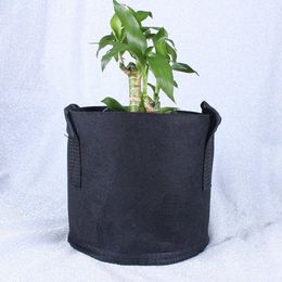 100 pièces sac de culture sac de plantation en gros Pots en tissu non tissé pochette pour plante conteneur de racine Pots de culture de fleurs/légumes jardinières maison