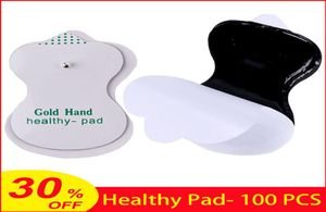 100pcs PADS SAINS SUR LA MACHAPIE D'ÉLECTRODE D'ESTISIVE AUTOSIVE POUR LA MACHAPE DE THÉRAPIE DIGITALE ACUPUNCTURE MASSAGER7177213