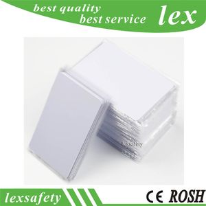 100 stks Hoge chipfrequentie RFID F08 13.56MHz IC-witte lege kaart leesbare lege afdrukbare kaarten Beschrijfbare herschrijving voor toegangscontrole